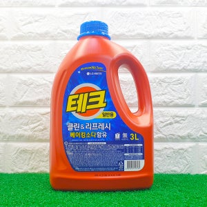 테크 클린 앤 리프레시 액체세제 일반용 용기 3L / 베이킹소다 함유