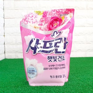샤프란 햇빛건조 섬유유연제 핑크 플로랄 리필 2000ml / 실내 건조