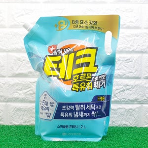 테크 호르몬 특유취 액체세제 리필 드럼용 2L /땀냄새제거 /쉰내제거