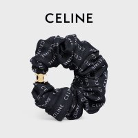 CELINE 셀린느 곱창밴드 헤어슈슈 스크런치 머리끈 블랙