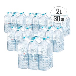 농심 백두산 백산수 2L x 30개 무라벨