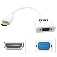 HDMI 젠더 to VGA RGB 변환 컨버터 듀얼 모니터 연결 잭
