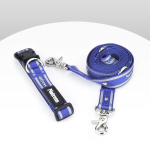 강아지 목줄 리드줄 SET (네이비S+20mm리드줄)