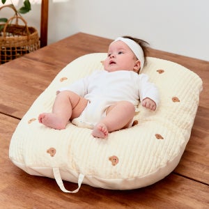 베베누보 신생아 순면 자수 양면 역류방지쿠션 백수 미니래빗