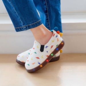 Y859LED공룡슈즈 돌잔치임산부선물 아기겨울슈즈 아기겨울단화 발소리 베이비잼