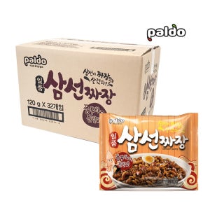 팔도 일품 삼선짜장 봉지라면 120g 32봉