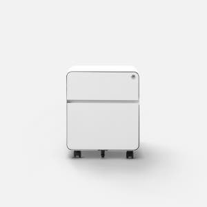 올즈 큐브 2단 프리미엄 스틸 와이드 캐비넷 (W400)