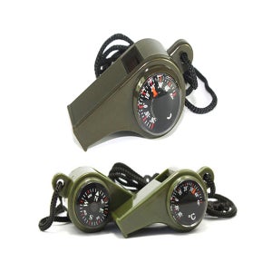 캠핑 등산 나침반 호루라기 야외 다기능 생존 호루라기