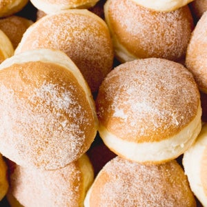 엣홈045 봄볼리니 도넛 50g 7개입 5팩 한박스 냉동생지 도너츠 카페 디저트 만들기 납품