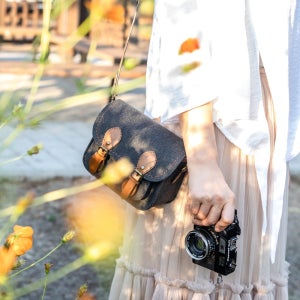 헤링본 카메라가방 파우치 파파스포켓 스페셜-소니 ZV-1M2,캐논 G7X,후지 X100,오즈모포켓