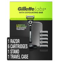 질레트 랩스 면도기 면도날 6개 스탠드 세트 Gillette