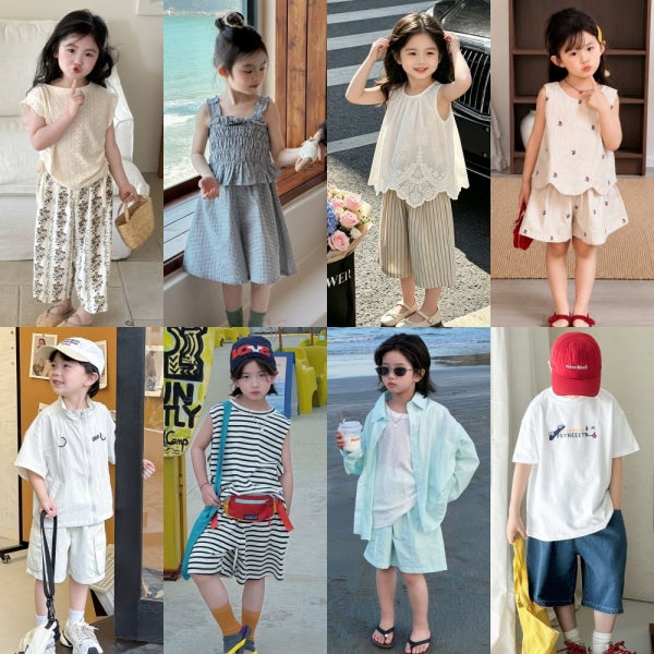 유아상하복 아기 유아 남아옷 3살 4살 5살 6살 7살 아노락 트레이닝 세트 여아 여름