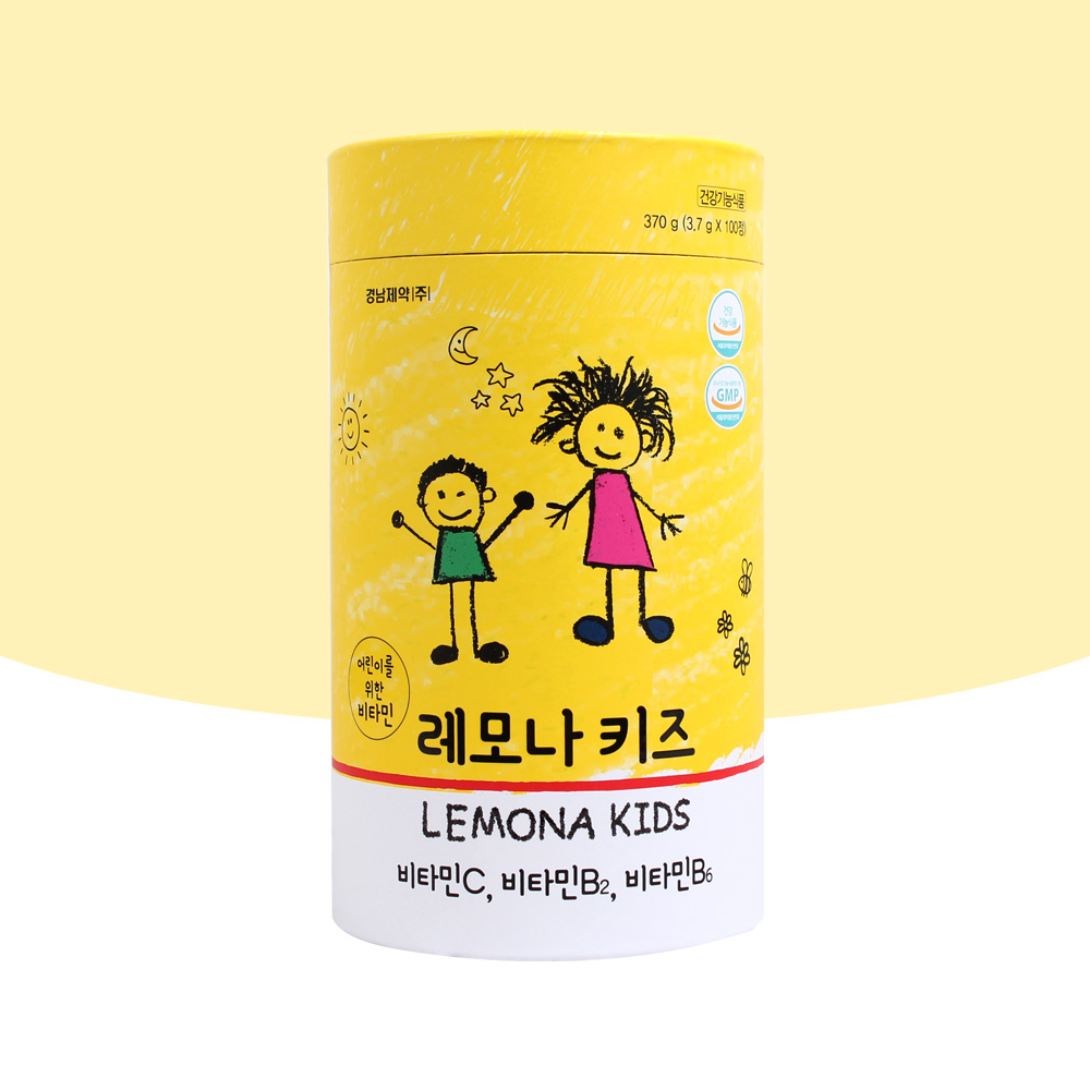 <b>어린이 비타민 C</b> 레모나키즈 츄어블 아기 아이 영양제 아스코르빈산 100정