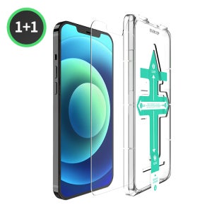 필름스타 아이폰 13 프로 맥스 5초 부착 슬림 생폰 이지앱 강화유리 2장