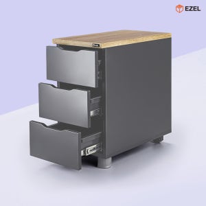 이젤 EZ-DR 책상서랍 사무실 서랍 서랍장 3단책상서랍
