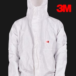 3M방진복 4545 화학물질용 전신보호복 5형식 남성용 대형 보호복 (2size)