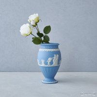 Wedgwood 웨지우드 제스퍼 페일블루 플라워 베이스 집들이선물 꽃병 화병