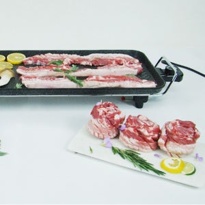 국내생산 프리미엄 스톤코팅 와이드 전기그릴(가방포함)