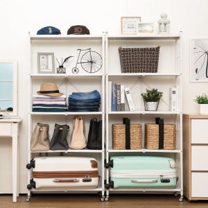 올맘 원터치 철재 폴딩선반 5단