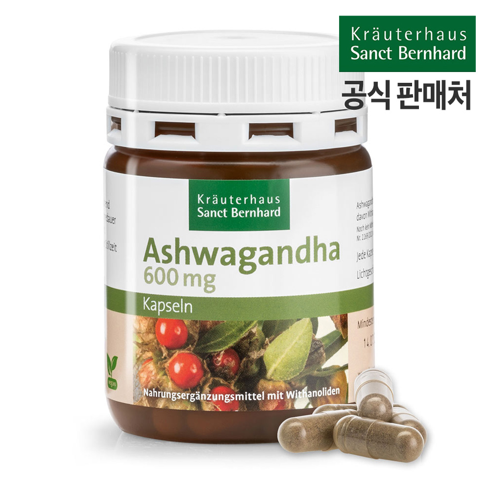 아쉬와간다 60캡슐 크로이터하우스 상트베른하르트 ASHWAGANDHA 아슈아간다 수면