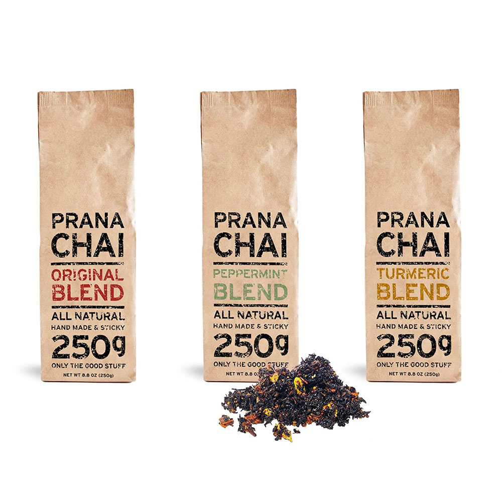 Prana Chai 프라나차이 오리지널 페퍼민트 <b>터메릭 블렌드</b> 차이티 세트 250g 3팩
