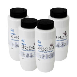 포프랑 100% 과탄산소다 450g 4개 간편하게 뿌려쓰는 용기형