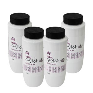 포프랑 100% 구연산 450g 4개 간편하게 뿌려쓰는 용기형