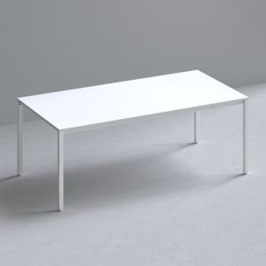 209애비뉴 제로데스크 책상 2000x1000mm, 화이트상판+화이트프레임