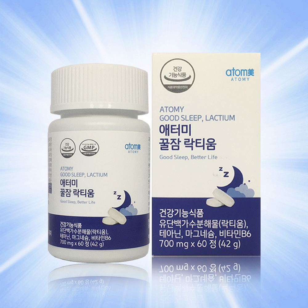 애터미 꿀잠 락티움 60정 30일분 / <b>수면건강</b>에 도움