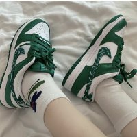 나이키 덩크 로우 에센셜 그린 페이즐리 Nike Dunk Low Essential Paisley Pack Green (W) DH4401-102 우먼스