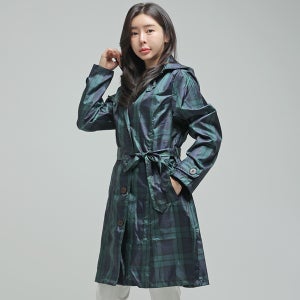 제이투제이 네이비체크 레인코트 골프우비 F XL 바람막이 장마대비