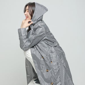 제이투제이 체크 골프 레인코트 방수 바람막이 여성우비 비옷