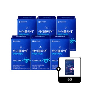 [루지아 +12일분 증정] 종근당건강 아이클리어 루테인지아잔틴 30캡슐, 6개