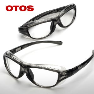 OTOS 보안경 B-710AS 뿔테 도수렌즈 UV 차광 산업 작업보호경