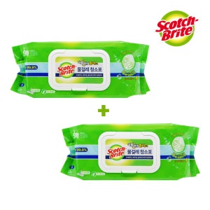 3M 더블액션 물걸레 청소포 (대형) 20매+20매 /무료배송