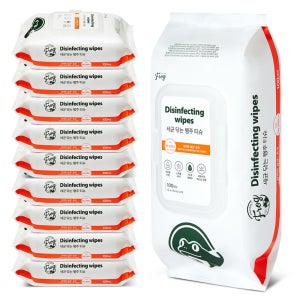 프로그 세균닦는 행주 티슈 캡형 100매 X 10팩