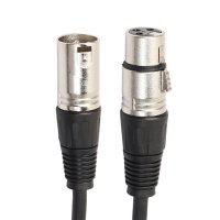 XLR 캐논 마이크 잭 연장 케이블 연결선 2M