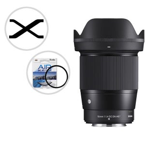 (정품등록 상품권 7만) 시그마 16mm F1.4 DC DN (크롭)+겐코MCUV 후지필름 X 마운트