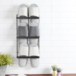 모노프레임 실내화 걸이 벽걸이형 슬리퍼 꽂이 거실 현관 정리 인테리어 철제 소품