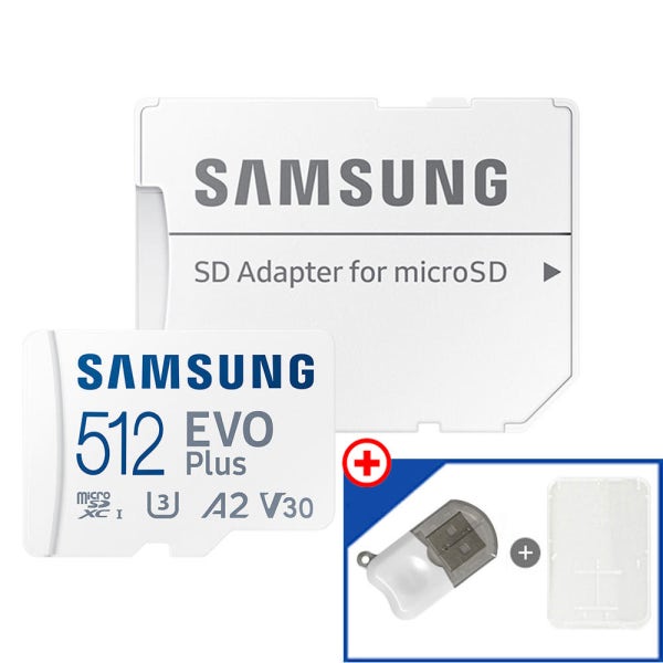 삼성전자 마이크로 SD카드 512GB 메모리카드 EVO PLUS 외장 스마트폰 메모리 +리더기