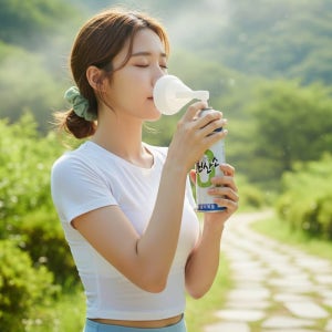 가정용 산소호흡기 휴대용 산소캔 산소통 산소마스크 648ml