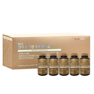 뉴트리코어 NCS 면역엔 그린 프로폴리스 1500mg x 300정 ﻿(60정 5병)