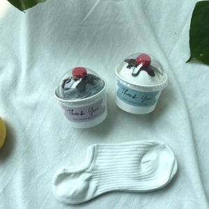 페이크삭스 컵케이크양말 선물세트 국산 개별포장 간호사 직장 퇴사선물 교회단체