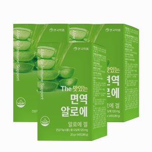 안국약품 The 맛있는 면역 알로에 이뮨 젤리 14포, 3개