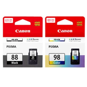캐논 E500 E510 프린터 정품 잉크 PG88검정 + CL98칼라 세트