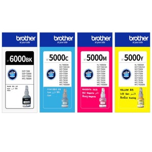 브라더 DCP-T300 DCP-T500W 프린터 정품 잉크 BT6000검정 + BT5000칼라 4색 세트