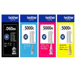 브라더 DCP-T310 DCP-T510W DCP-T710W 프린터 정품 잉크 BTD60검정 + BT5000칼라 4색 세트