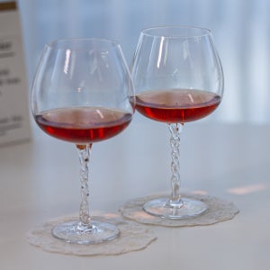 트위스트 크리스탈 와인잔 화이트 고블렛잔 2P 선물세트