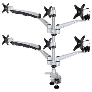 엔산마운트 EM25656 프리미엄 모니터암 6대 주식 모니터 거치대