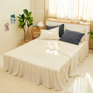 순면 코튼100% 누빔 침대스커트